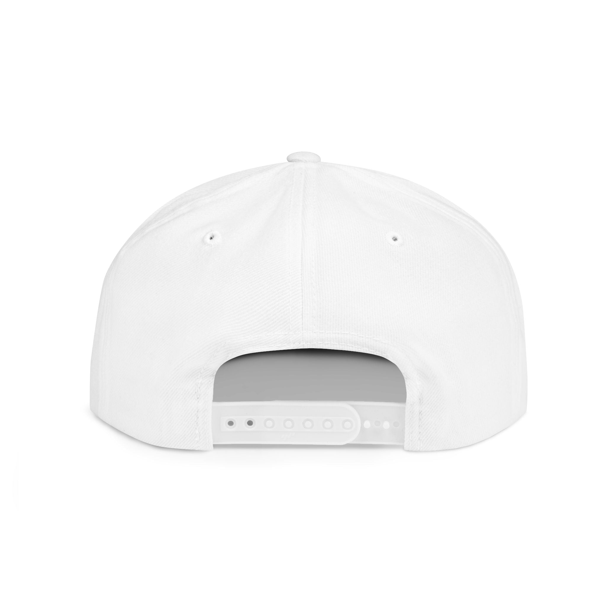 Embroidered Flat Bill Snapback