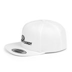 Embroidered Flat Bill Snapback