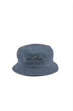 Rogue Candy embroidered Logo, grey blue Bucket Hat