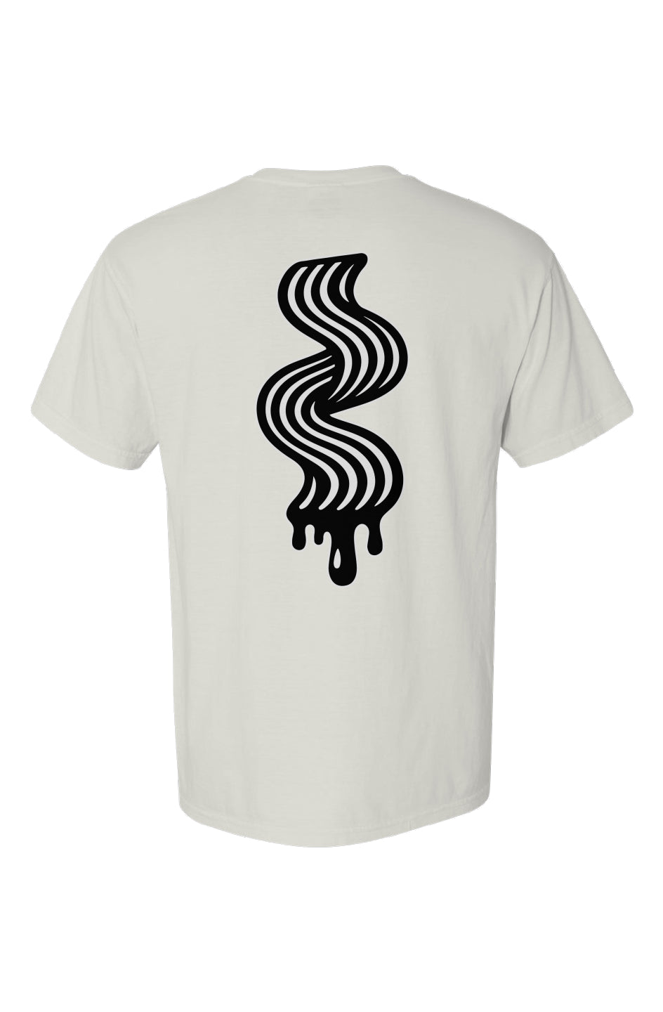 Rogue Candy Embroidered Logo, Ribbon Candy Drip Print, Ultra Heavy Weight T Shirt