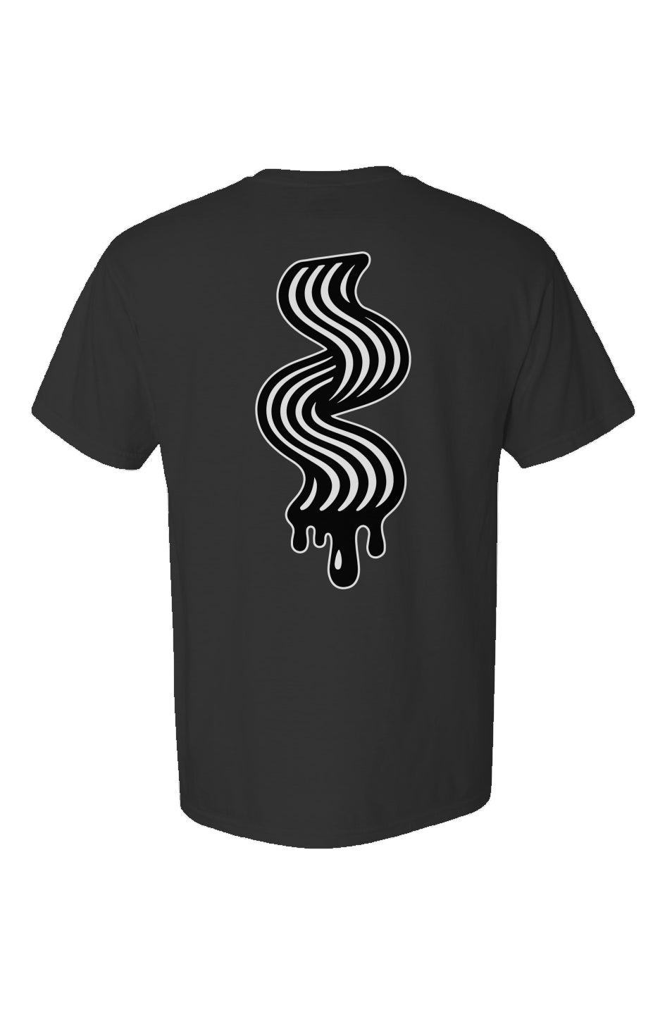 Rogue Candy Embroidered Logo, Ribbon Candy Drip Print, Ultra Heavy Weight T Shirt