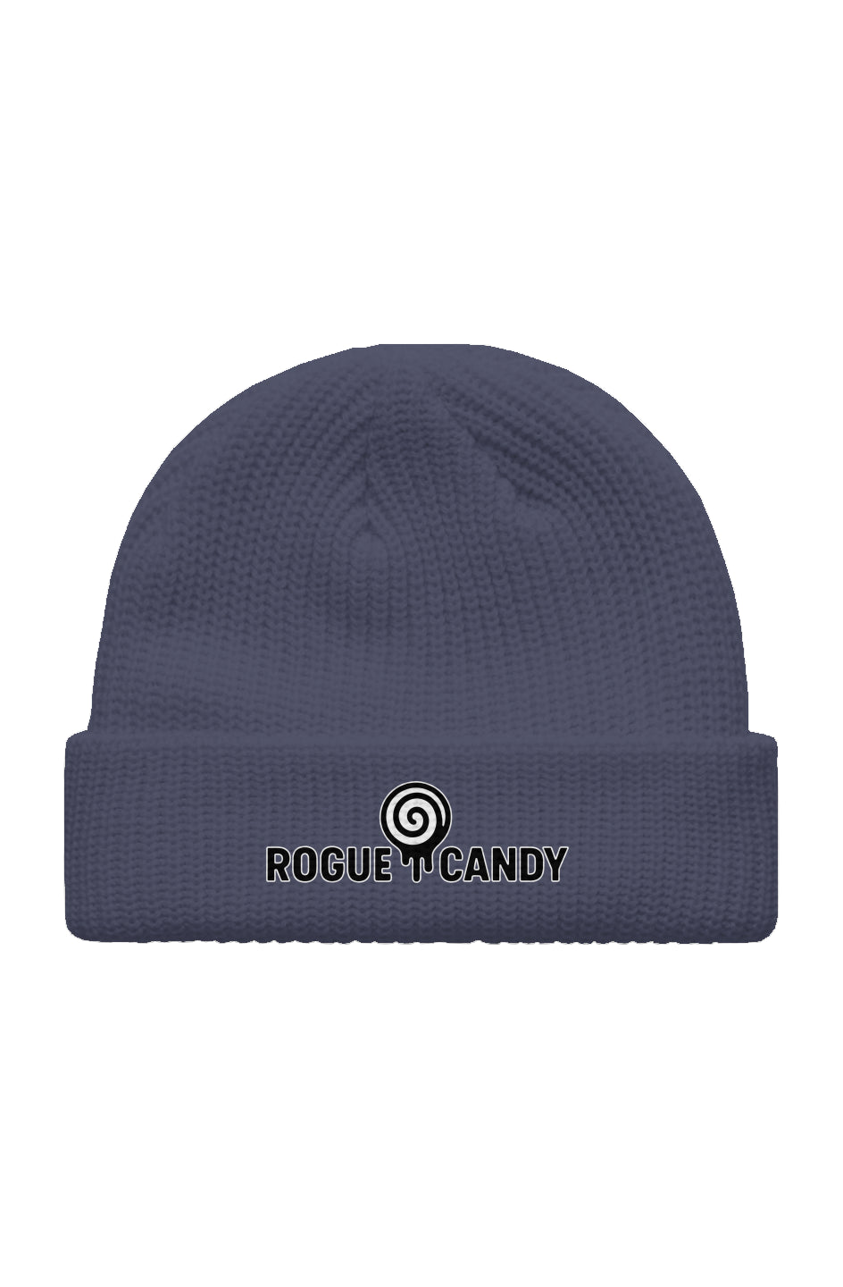 Rogue Candy Embroidered, blue grey, Fisherman Beanie