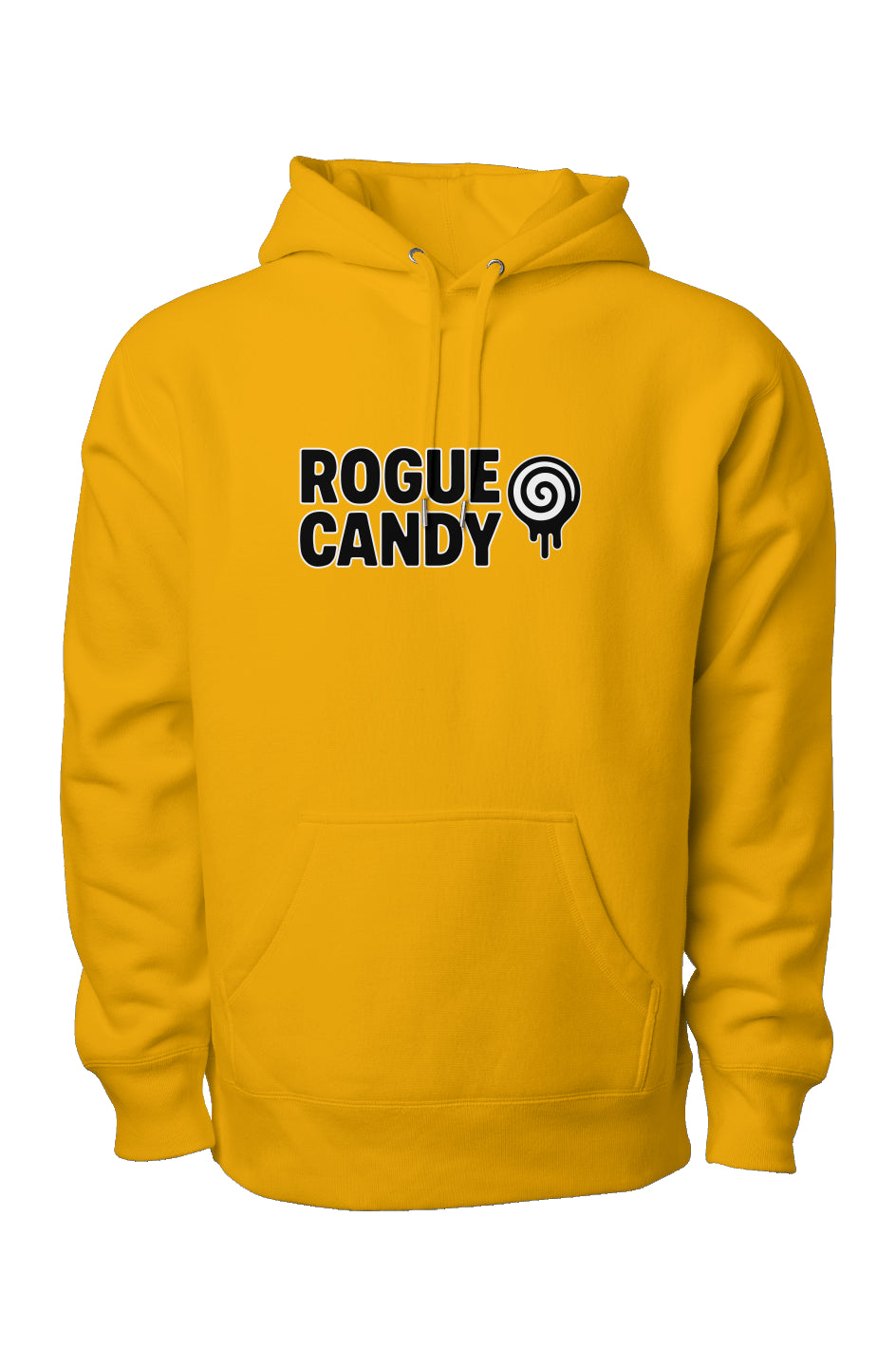 Rogue Candy Embroidered Logo, Drip Stick Embroidered Right Sleve, Heavyweight Cross Grain Hoodie