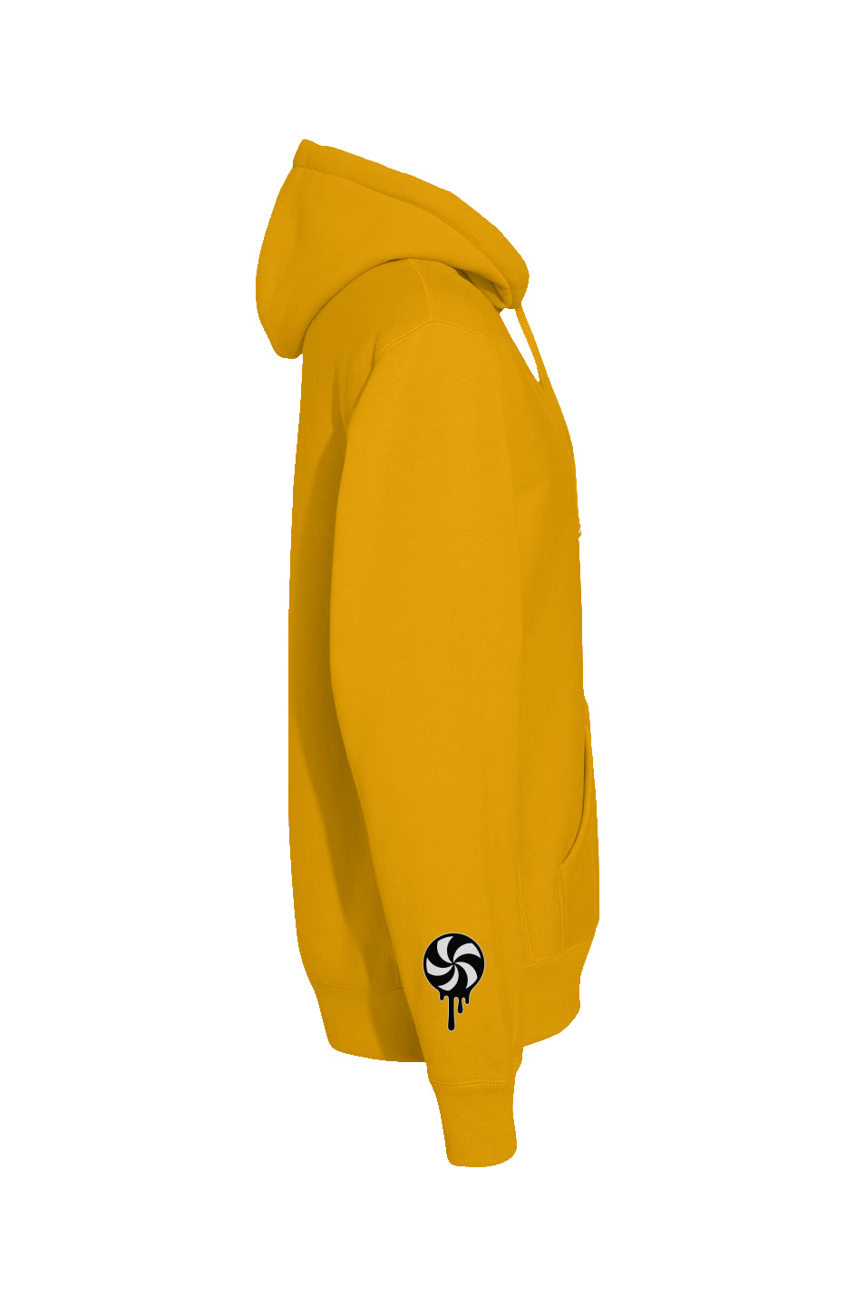 Rogue Candy Embroidered Logo, Drip Stick Embroidered Right Sleve, Heavyweight Cross Grain Hoodie