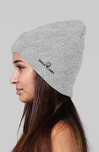 Rogue Candy logo, on side, grey beanie 