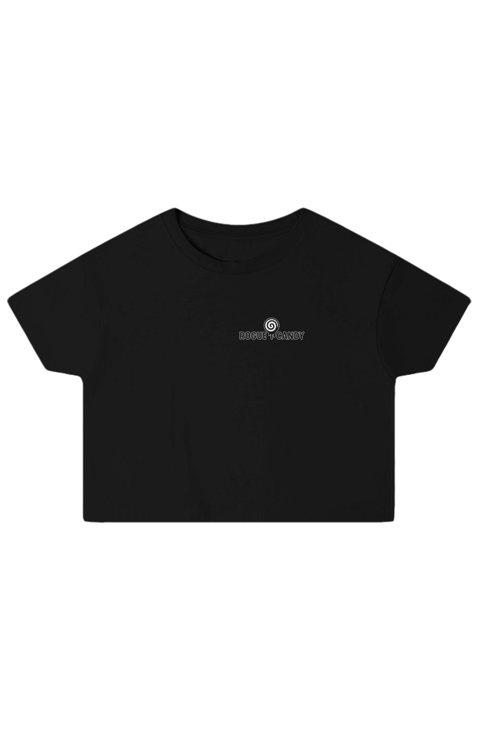 Rogue Embroidered Logo, Gummy Bear print, Crop Top