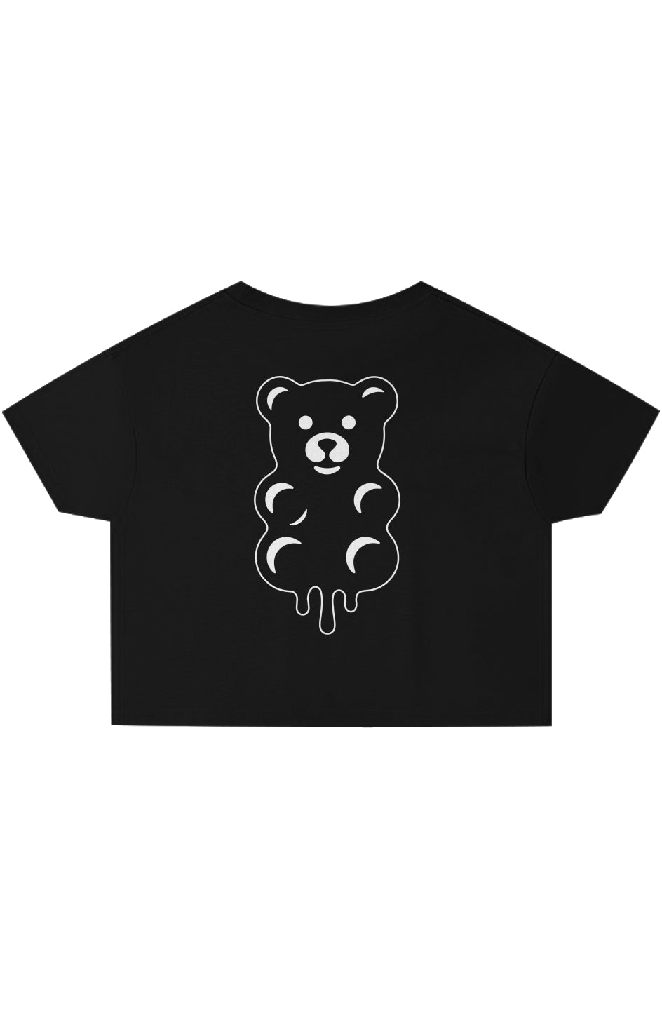 Rogue Embroidered Logo, Gummy Bear print, Crop Top