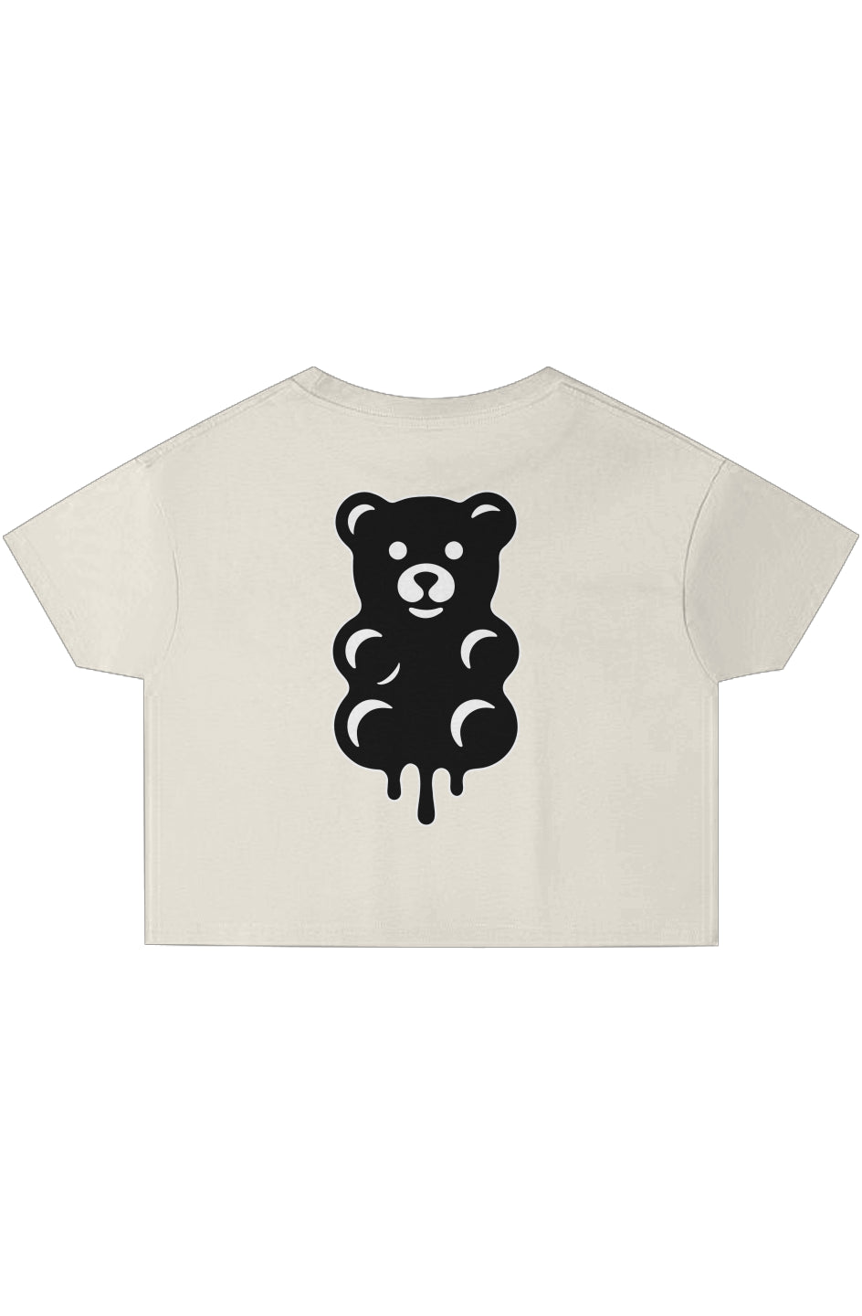 Rogue Embroidered Logo, Gummy Bear print, Crop Top