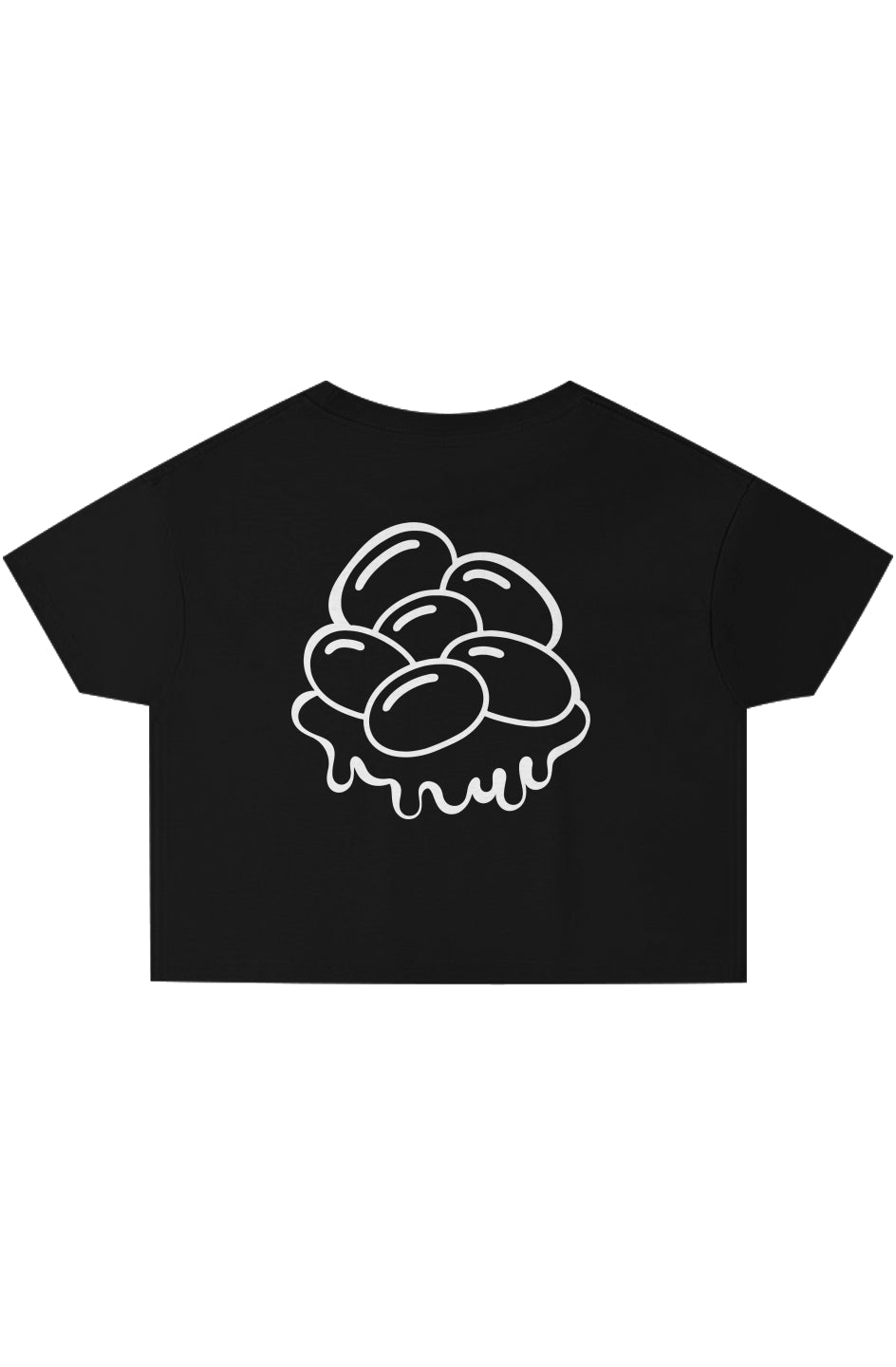 Rogue Embroidered Logo, Jelly Bean Print, Crop Top