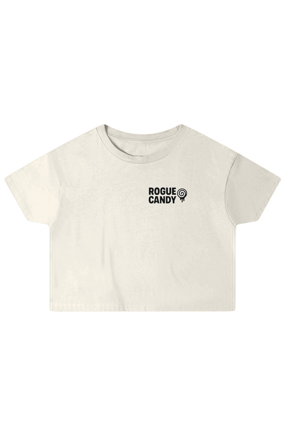 Rogue Embroidered Logo, Jelly Bean Print, Crop Top
