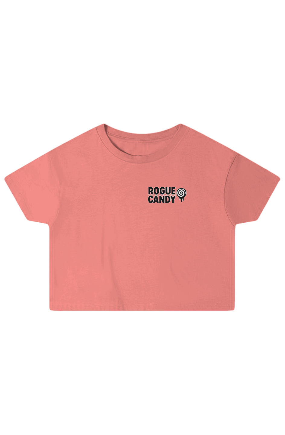 Rogue Embroidered Logo, Gummy Worm Print, Crop Top
