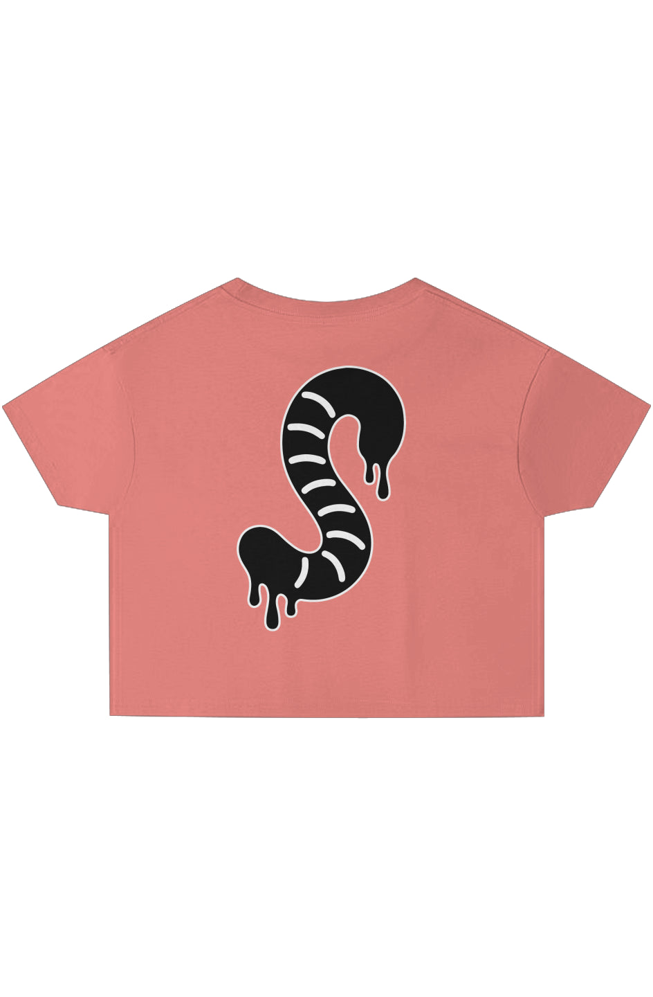 Rogue Embroidered Logo, Gummy Worm Print, Crop Top