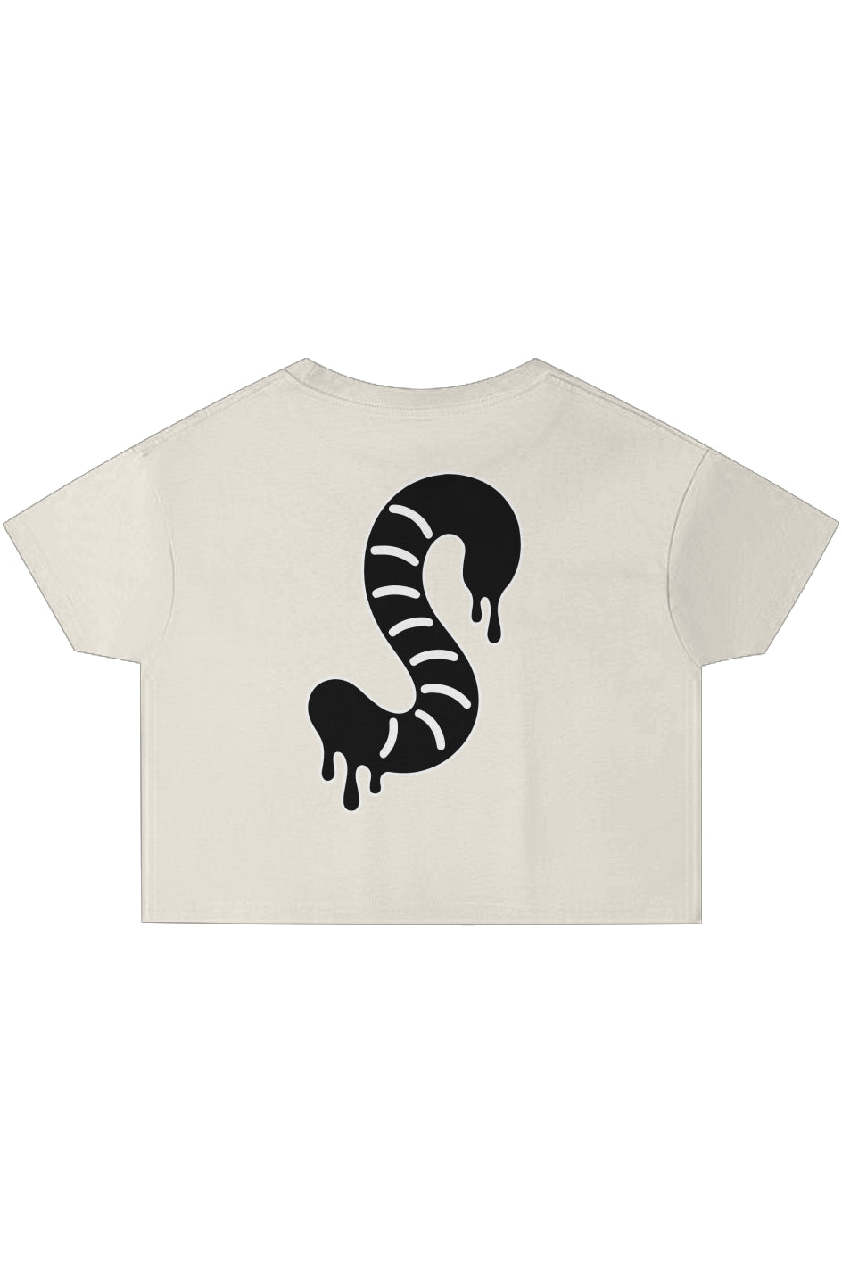 Rogue Embroidered Logo, Gummy Worm Print, Crop Top