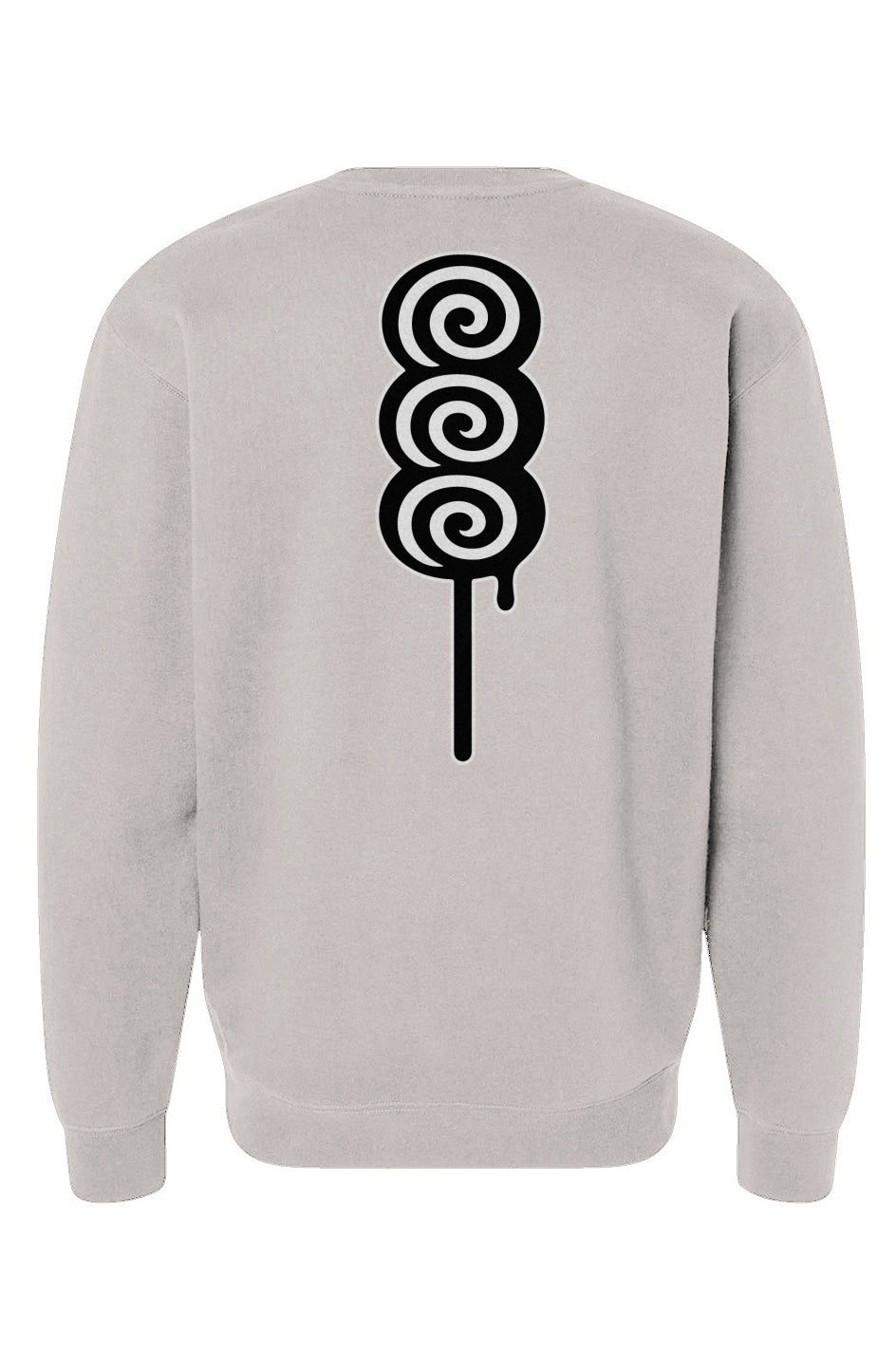 Rogue Embroidered Logo, Stacked Swirl Candy Print, Heavy Crewneck Sweatshirt 