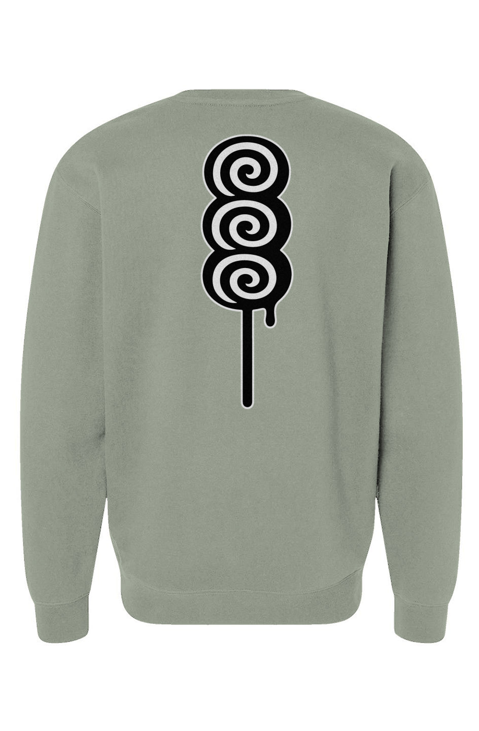 Rogue Embroidered Logo, Stacked Swirl Candy Print, Heavy Crewneck Sweatshirt 