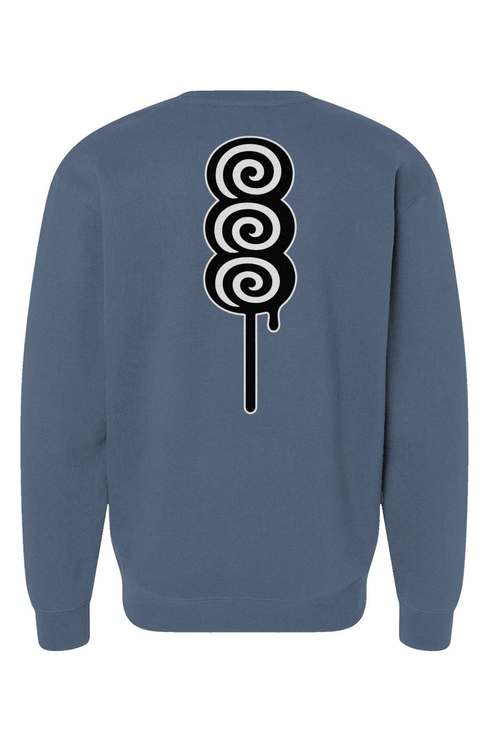 Rogue Embroidered Logo, Stacked Swirl Candy Print, Heavy Crewneck Sweatshirt 