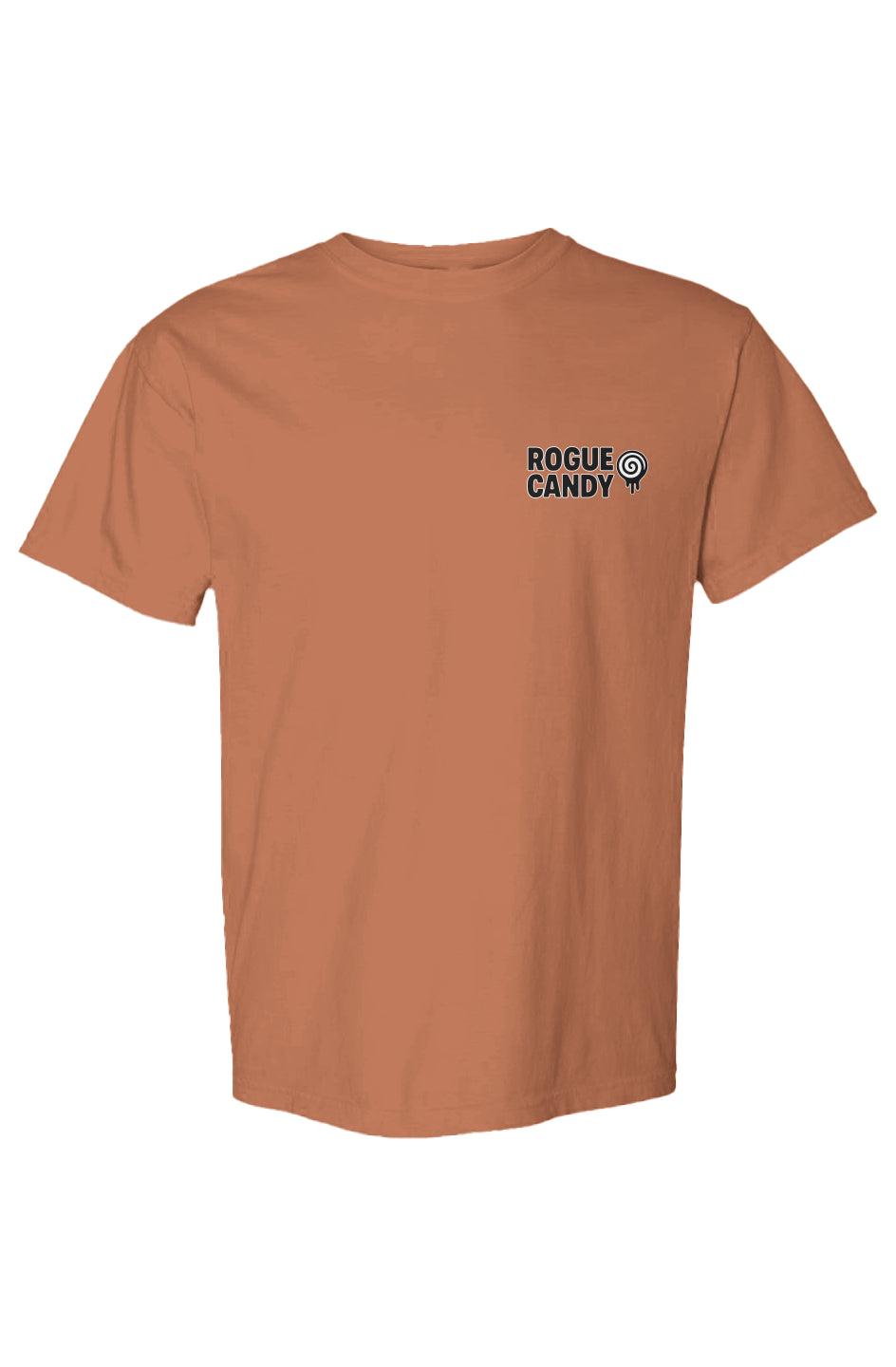 Rogue Candy Embroidered Logo, small on chest, yam Heavyweight T Shirt