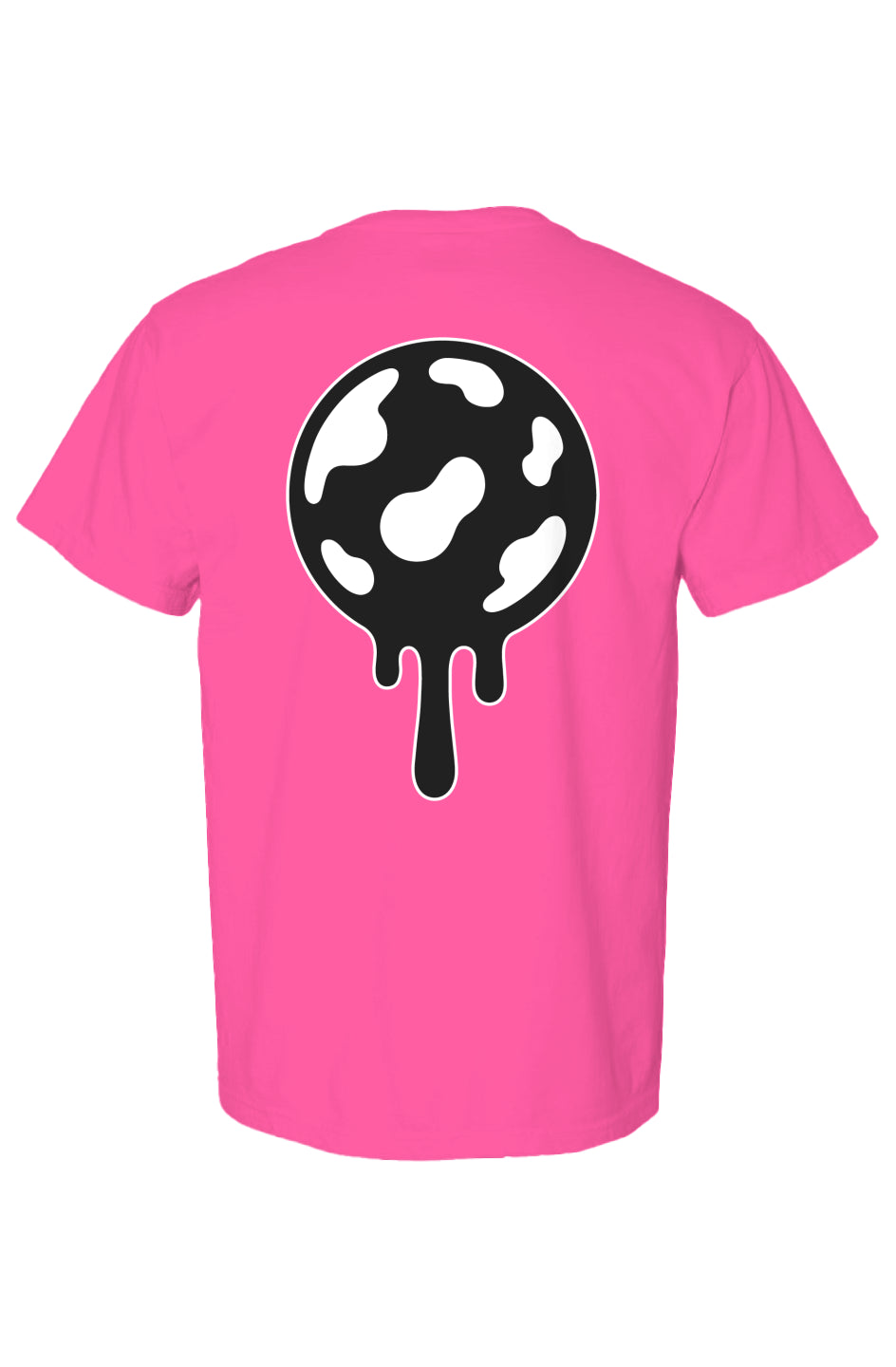 Rogue candy Jaw Breaker black and white Print, neon pink Heavyweight T Shirt