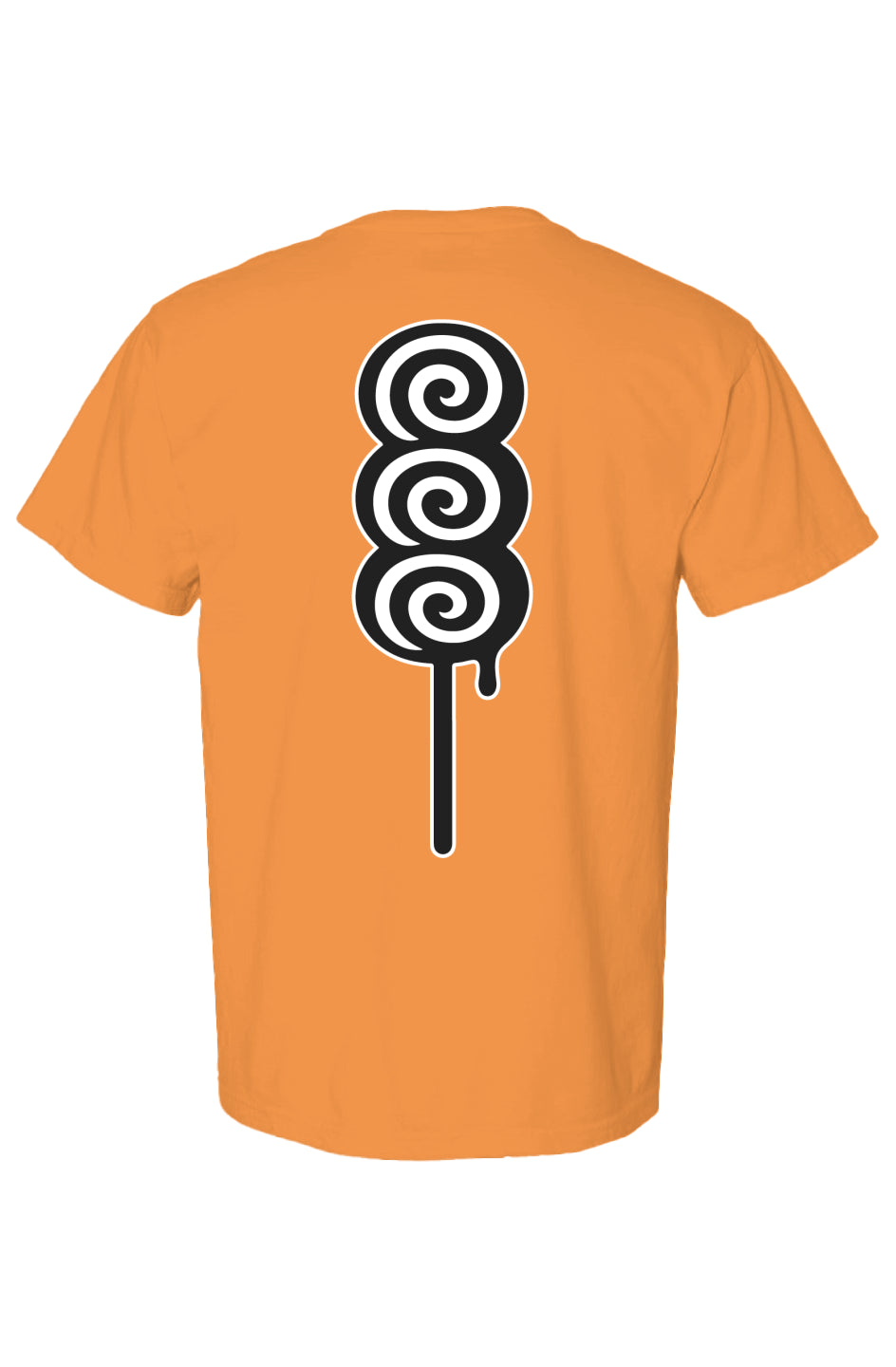 Rogue Candy, Stacked swirl Candy Print, bright orange Heavyweight T Shirt