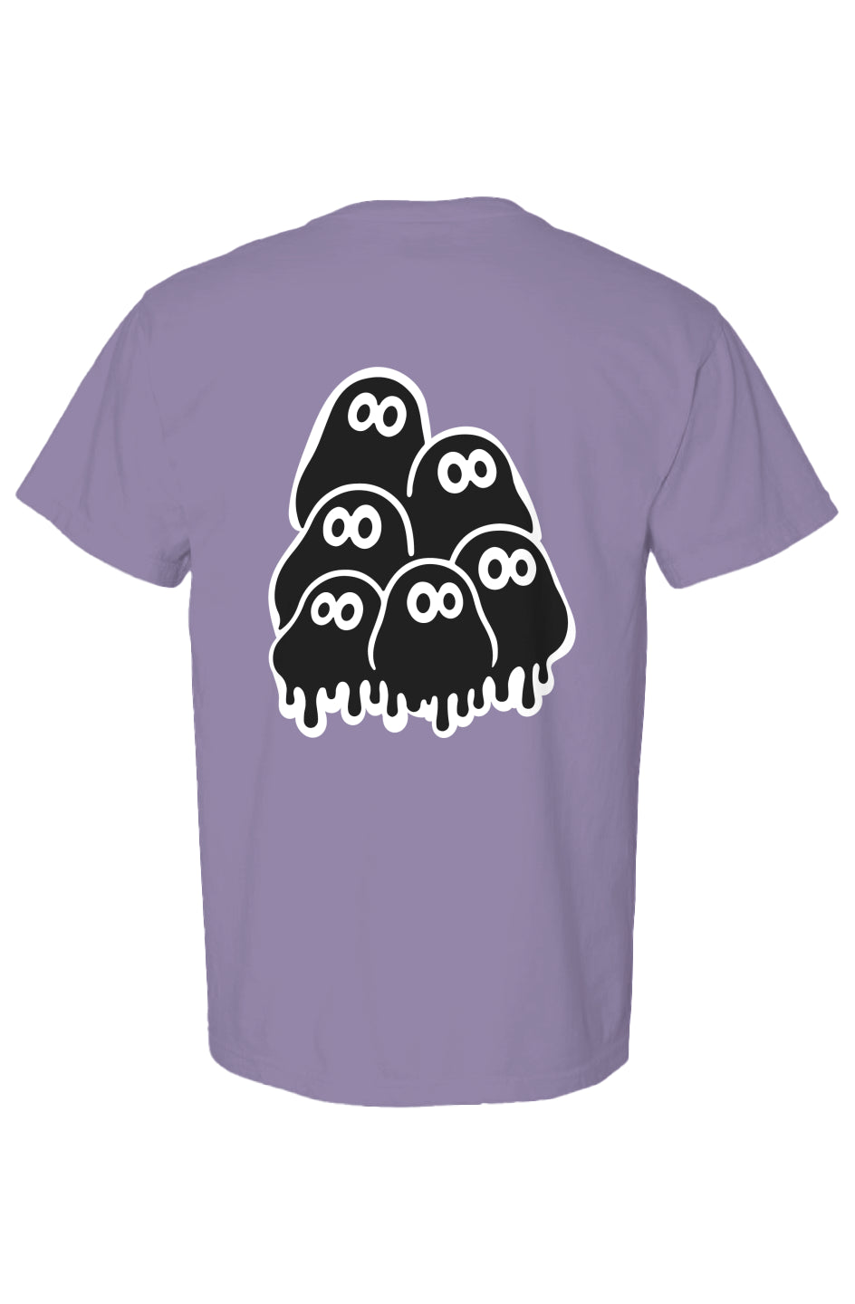 Rogue Embroidered Logo, geek clusters Candy Print, light purple, Heavyweight T Shirt