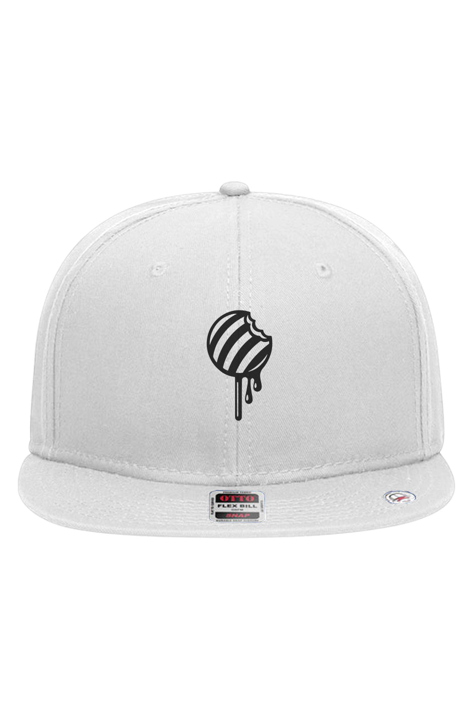 Rogue Embroidered Stripped Candy Stick, Snapback white Hat