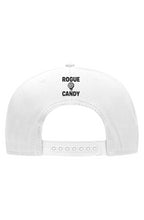 Rogue Embroidered logo on back, Snapback white Hat
