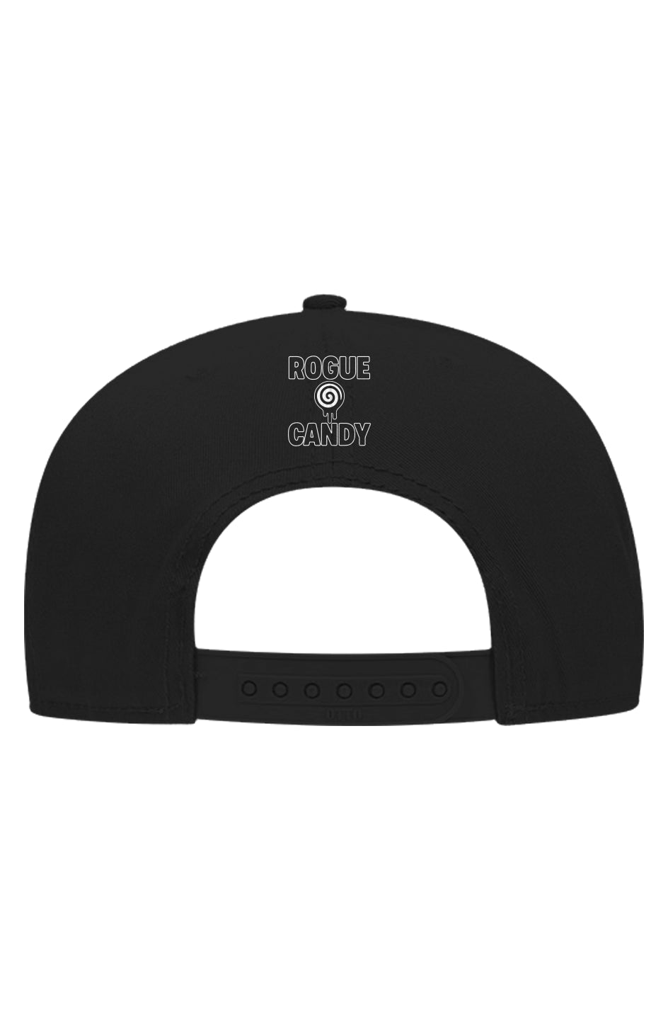 Rogue Embroidered logo on back, Snapback black Hat