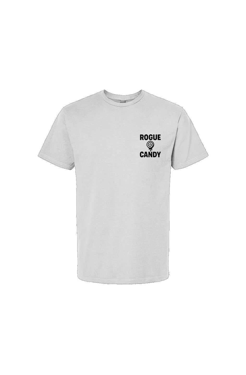 Rogue Candy Embroidered Logo, Unisex white, Jersey T-Shirt