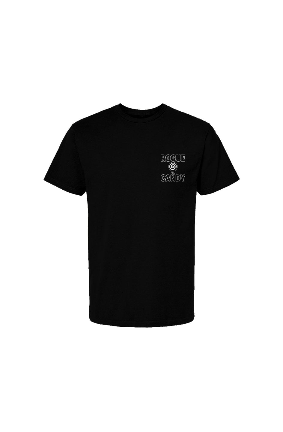Rogue Candy Embroidered Logo, Unisex black, Jersey T-Shirt