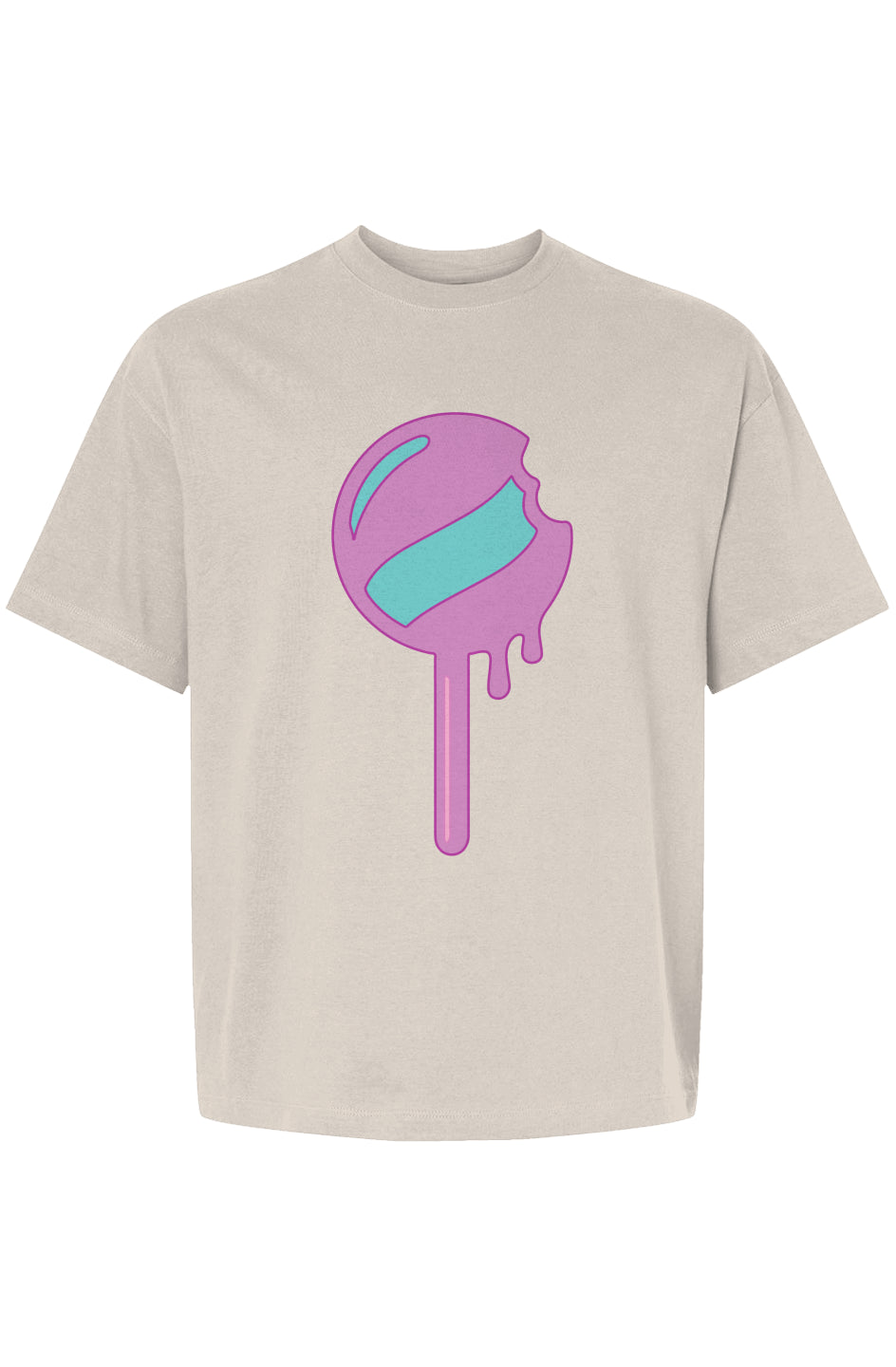 Rogue Lilac Candy Stick Beefy T Retro Street Tee