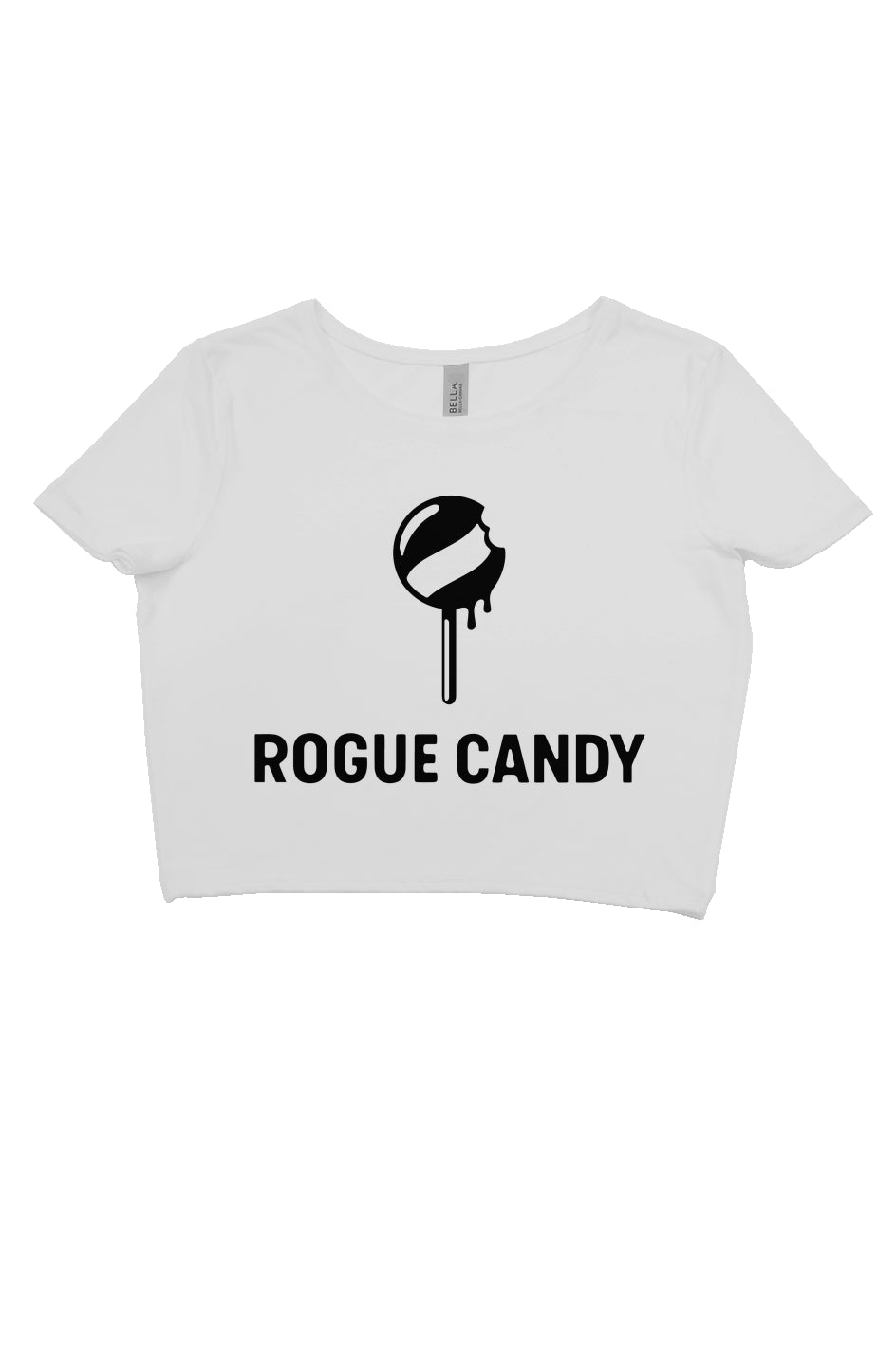 Rogue Bitten Candy Stick crop tee