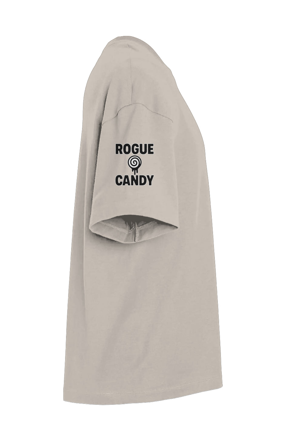 Rogue Bitten Striped Candy Stick Beefy T Retro Street Tee
